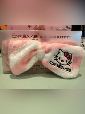⭐️ 3/$20 Limited Edition The Creme Shop Hello Kitty Spa Plush Headband- New